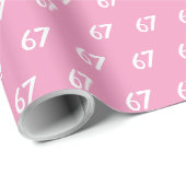 Pink 67 Meme Geschenkpapier (Rolleneckpunkt)