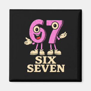 Pink 67 Six Seven 6-7 - Lustiger italienischer Bra Magnet