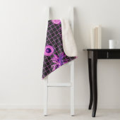Pink 80er Pineaple Mango Lemon Muster Sherpadecke (Beispiel)