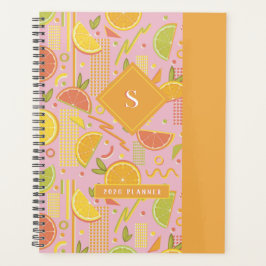 Pink 80's Citrus Fruit Slices Planer