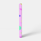 Pink 80s Memphis Geometric Pattern Samsung Galaxy Hülle (Linke Seite)