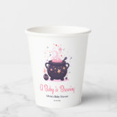 Pink A Baby braut Halloween Baby Dusche Pappbecher (Vorderseite)