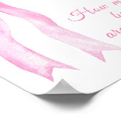 Pink a bow - erraten Sie wie viele Bogen im Glas s Poster (Ecke)