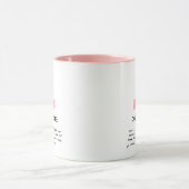 Pink a weisse Doctor schrieb einmal eine lustige N Tasse (Zentrum)