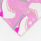 Pink Abbildung Skate Muster Niedlich Kawaii Person Fleecedecke (Ecke)