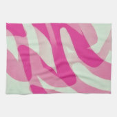 Pink Abstract Artsy Kitchen Towel Geschirrtuch (Horizontal)