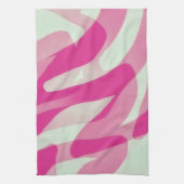 Pink Abstract Artsy Kitchen Towel Geschirrtuch (Vertikal)