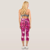 Pink Abstract Leggings for Women | Magenta Waterco (Rückseite)