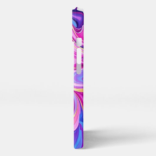 Pink Abstract Swirl iPhone Hülle (Linke Seite)