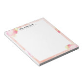 Pink Abstract Watercolor Custom Notepad Notizblock (angewinkelt)