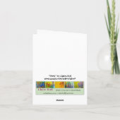 "Pink" Abstrakt Art Notecard Karte (Rückseite)