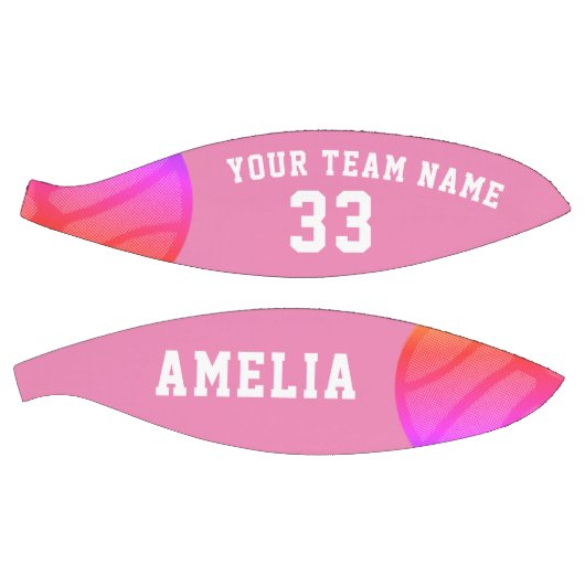 Pink Abstrakt Basketball-Balls Player Name Team Basketball (Panele)