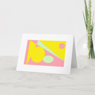 PINK ABSTRAKT BLANK GREETKARTE DANKESKARTE
