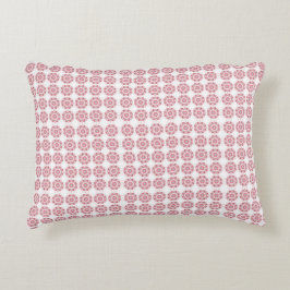Pink Abstrakt Geometric Octagonal Circle Pattern Dekokissen