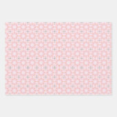 Pink Abstrakt Geometric Octagonal Circle Pattern Geschenkpapier Set (Vorderseite 2)