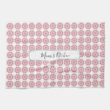 Pink Abstrakt Geometric Octagonal Circle Pattern