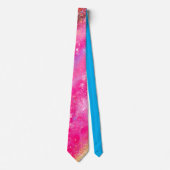 Pink Abstrakt Neck Tie Krawatte (Vorderseite)