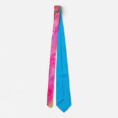 Pink Abstrakt Neck Tie Krawatte (Rückseite)