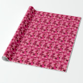 Pink Abstrakt Paint Geschenkpapier (Ungerollt)