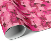 Pink Abstrakt Paint Geschenkpapier (Rolleneckpunkt)