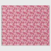 Pink Abstrakt Paint Geschenkpapier (Flach)