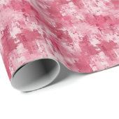 Pink Abstrakt Paint Geschenkpapier (Rolleneckpunkt)