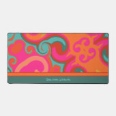 Pink Abstrakt Playboy Designname Schreibtischunterlage (Vorderseite)