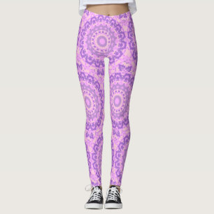 Pink Abstrakt Yoga Zen Blume Muster Leggings