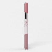 Pink Abstrakte Bio Formen iPhone Case (Hinten/Rechts)