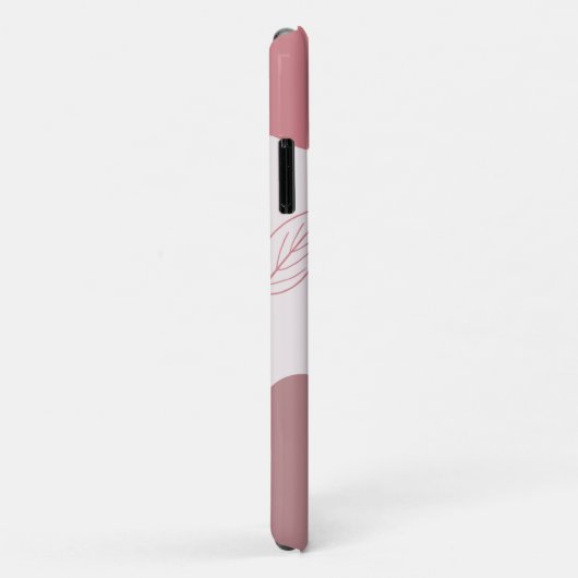 Pink Abstrakte Bio Formen iPhone Case (Hinten/Rechts)