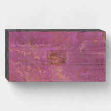 Pink Abstrakte Holzschilder durch Detailwissenscha