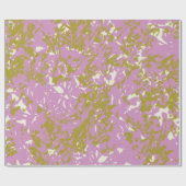 Pink Abstraktes botanisches Papier für das Design Geschenkpapier (Flach)