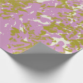 Pink Abstraktes botanisches Papier für das Design Geschenkpapier (Ecke)