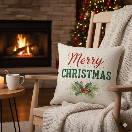 Pink Accent Throw Kissen