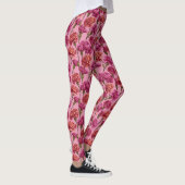 Pink Active Wear Carnation Themed Birthday Gifts  Leggings (Rechts)
