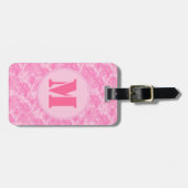 Pink ACU Camouflage Camouflage Girl Monogram Gepäc Gepäckanhänger (Vorderseite horizontal)