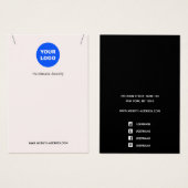 Pink Add Logo Necklace Pendant Display (Vorne & Hinten)