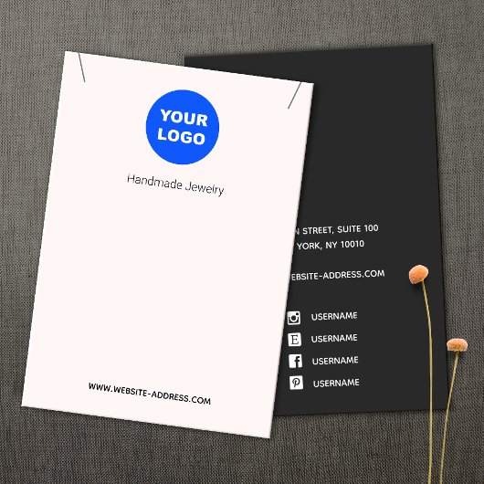 Pink Add Logo Necklace Pendant Display