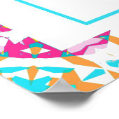 Pink ADHD Girl's Goal Habit Tracker Chart download Poster (Ecke)