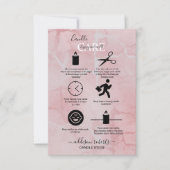 Pink Aesthetic Candle Care Dankeskarte (Vorderseite)