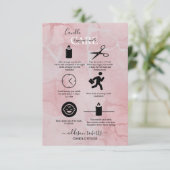 Pink Aesthetic Candle Care Dankeskarte (Stehend Vorderseite)