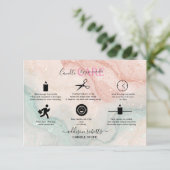 Pink Aesthetic Candle Care Dankeskarte (Stehend Vorderseite)