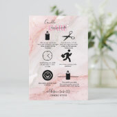 Pink Aesthetic Candle Care Dankeskarte (Stehend Vorderseite)