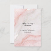 Pink Aesthetic Candle Care Dankeskarte (Rückseite)