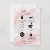 Pink Aesthetic Candle Care