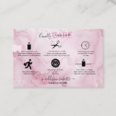 Pink Aesthetic Candle Square Business Card Visitenkarte (Vorderseite)