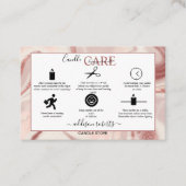 Pink Aesthetic Candle Square Business Card Visitenkarte (Vorderseite)
