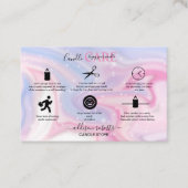 Pink Aesthetic Candle Square Business Card Visitenkarte (Vorderseite)