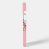 Pink Aesthetic Headphone Phone Case – Music Lover  (Rückseite / Links)