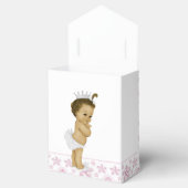 Pink African American Baby Girl Dusche Fevor Box Geschenkschachtel (Geöffnet)